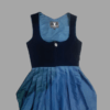 Authentic Dirndl Dress Velvet Fabric Zinc Colour DD-0033 - Image 2
