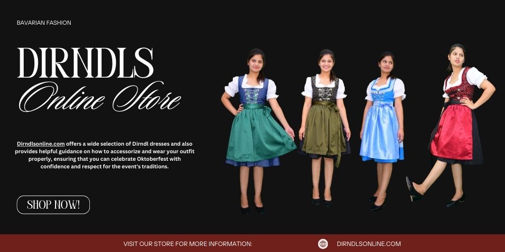 Dirndl Dress German Bavarian Oktoberfest dress 1000 x 500 How To Buy Online Dirndl Dress for German Bavarian Oktoberfest Events.