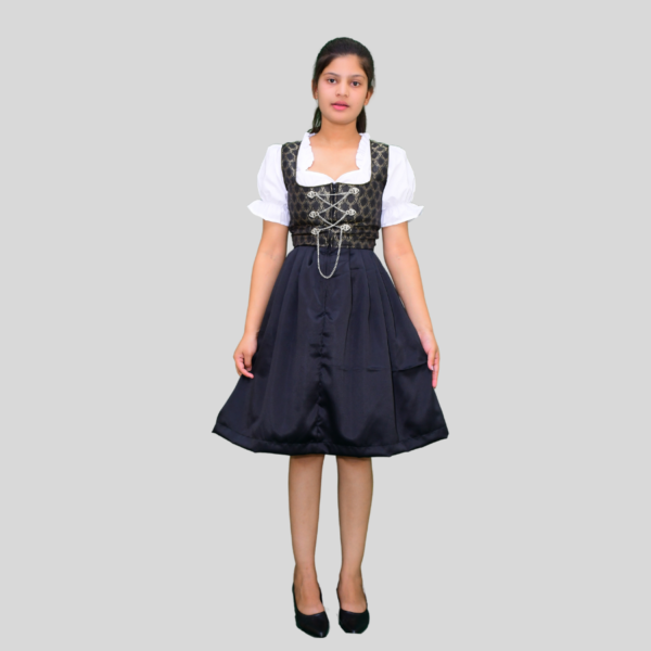 Return 57 Dirndl Dress Olive Green And Black colour DD-008