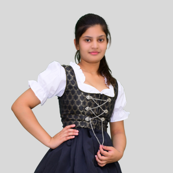 Return 65 Dirndl Dress Olive Green And Black colour DD-008