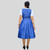 Classic Dirndl Dress Denim Fabric Blue Colour DD-0015 - Image 4