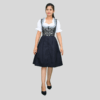 New Tradition Dirndl Dress Jacquard Fabric Grey Colour DD-002 - Image 7