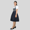New Tradition Dirndl Dress Jacquard Fabric Grey Colour DD-002 - Image 3
