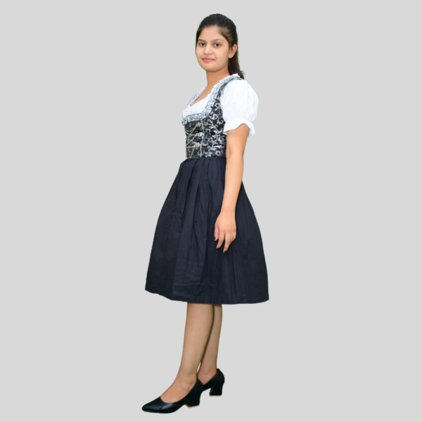 Return 900 x 900 px 2024 06 12T011147.462 New Tradition Dirndl Dress Jacquard Fabric Grey Colour DD-002