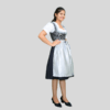 New Tradition Dirndl Dress Jacquard Fabric Grey Colour DD-002 - Image 4