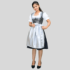 New Tradition Dirndl Dress Jacquard Fabric Grey Colour DD-002 - Image 5