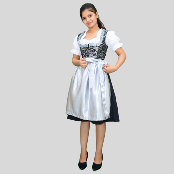 Return 900 x 900 px 2024 06 12T011357.102 New Tradition Dirndl Dress Jacquard Fabric Grey Colour DD-002