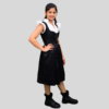 Charming Dirndl Dress Black Colour Grey Apron DD-0027 - Image 3