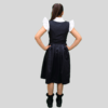 Charming Dirndl Dress Black Colour Grey Apron DD-0027 - Image 2