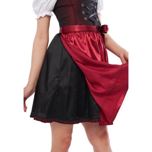 Dirndl Dress Black And Red Colour DD-0014