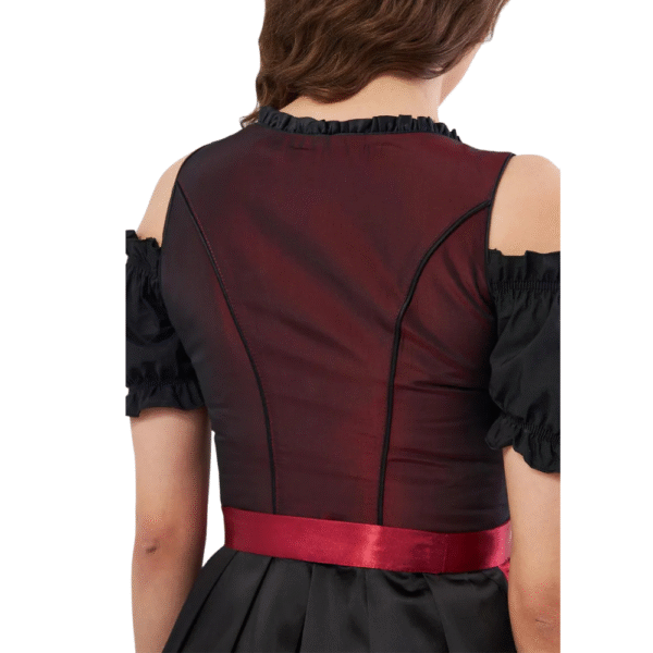 Dirndl Dress Black And Red Colour DD-0014 - Image 2