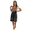 Oktoberfest Dirndl Dress Black And White Colour DD-0038