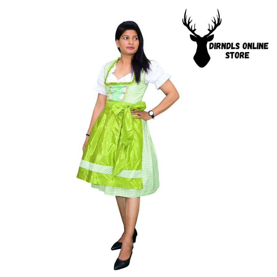 Iconic Dirndl Dress Oktoberfest Parrot Colour DD-0012