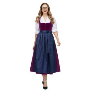 Authentic Oktoberfest Velvet Dirndl Dress DD-0044 (1)
