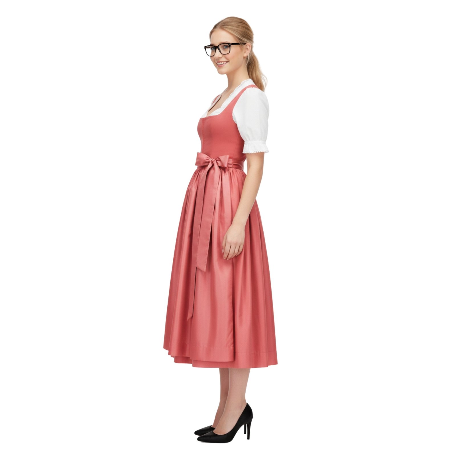 Authentic pink dirndl dress for Oktoberfest DD-0051 2 Authentic pink dirndl dress for Oktoberfest DD-0051 - Image 2