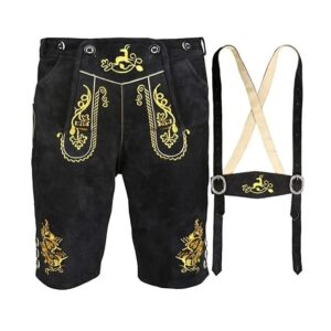 Attractive Out Look Lederhosen Short With Suspender DL-006