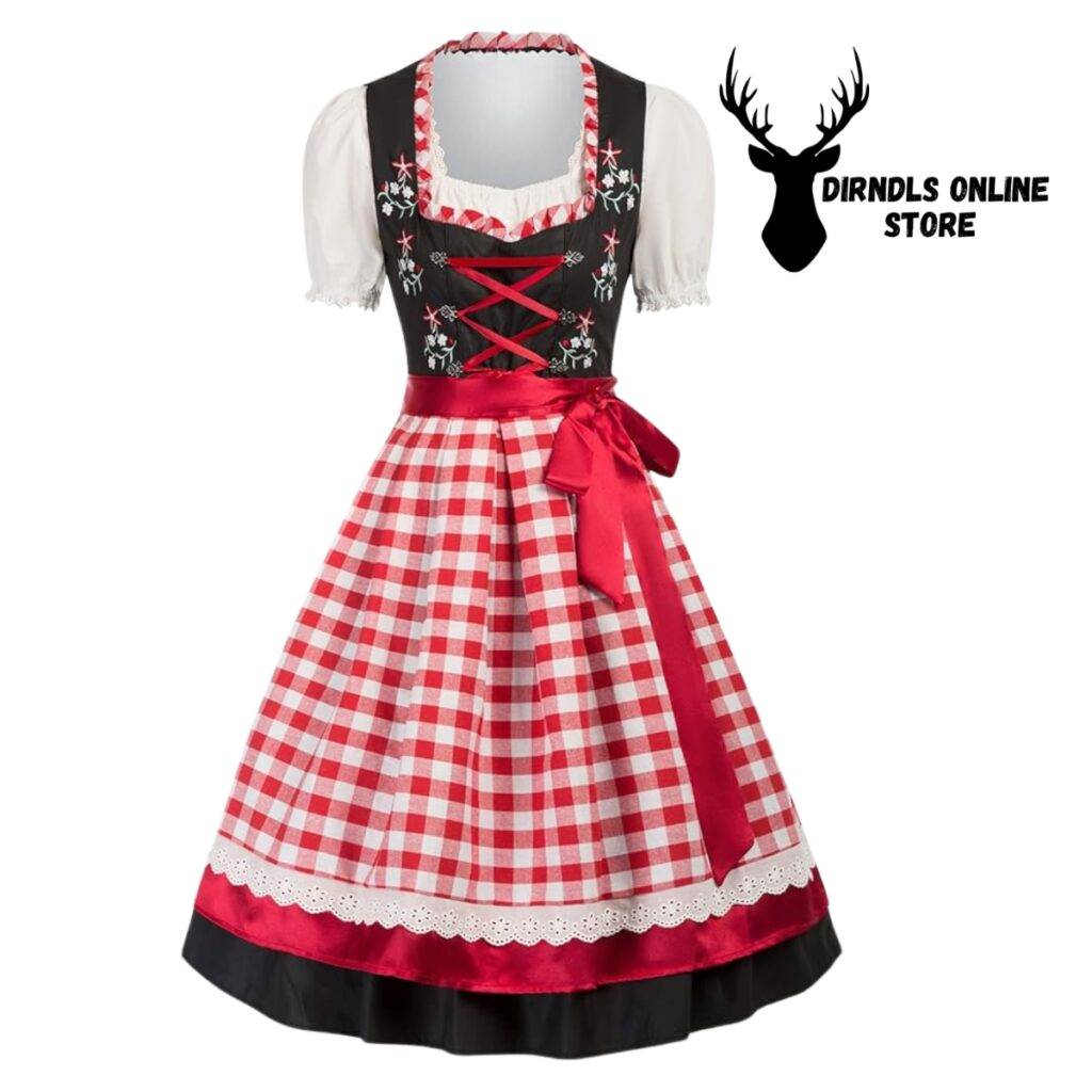 Authentic German Cotton Dirndl Dress DD-0048