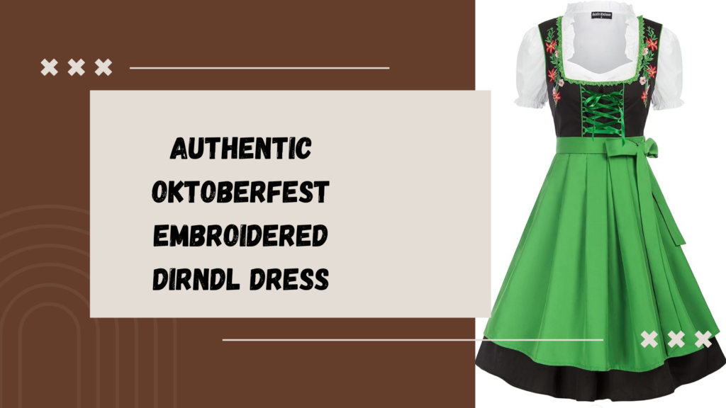 Authentic Oktoberfest Embroidered Dirndl Dress 1 Authentic Oktoberfest Embroidered Dirndl Dress 2024