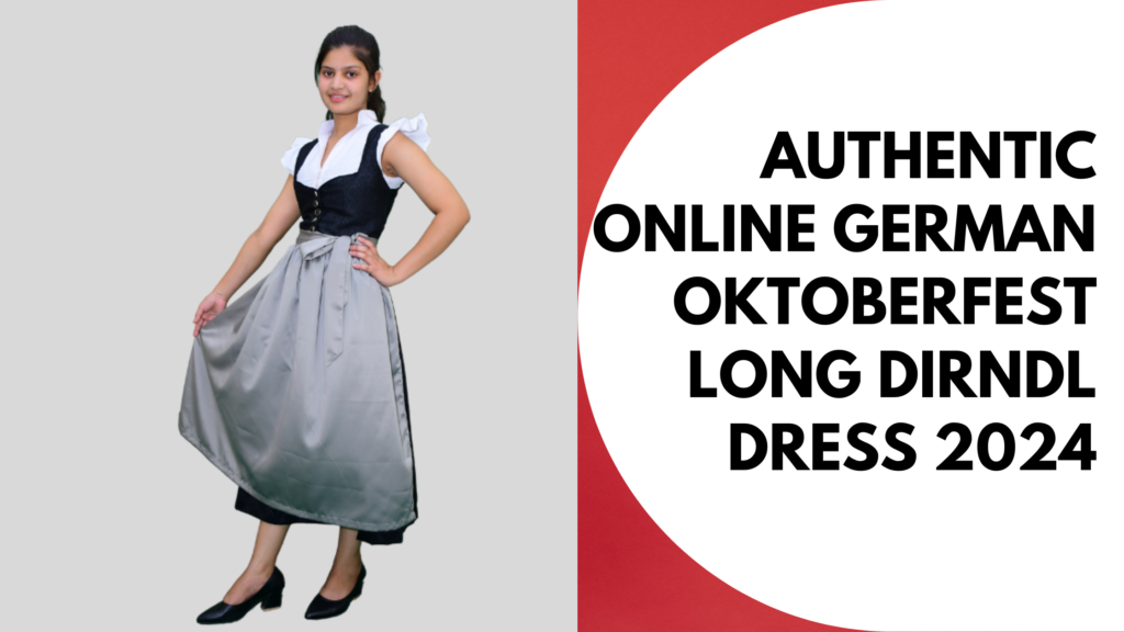 Authentic Online German Oktoberfest Long Dirndl Dress 2024 1