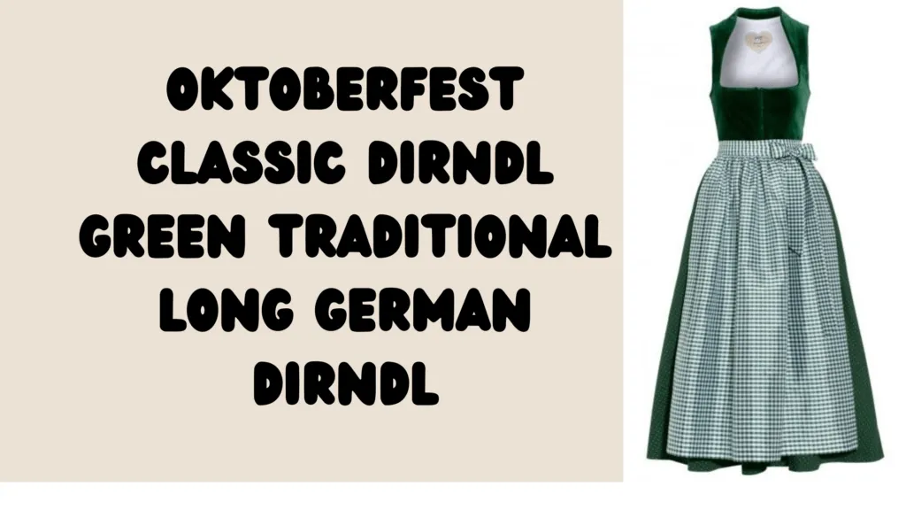 Oktoberfest Classic Dirndl Green Traditional 2026 Sale