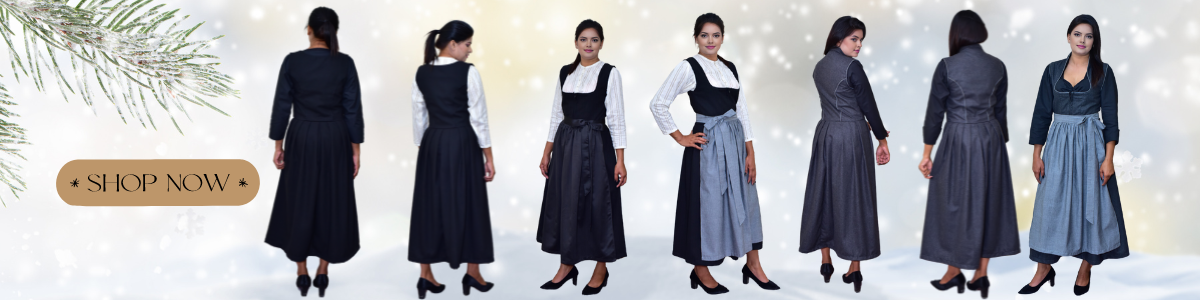 German Wool Dirndl dress