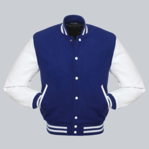 Beautiful Men Varsity Jacket Blue And White MV-001