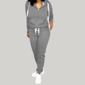 Beautiful Gray women Tracksuit WT-001