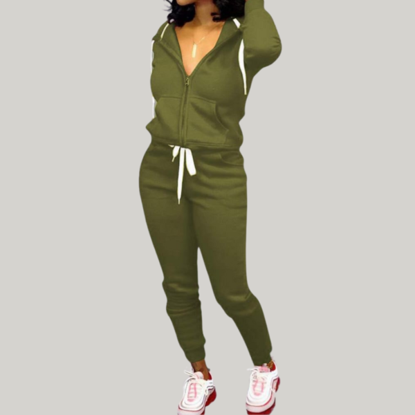 Beautiful Olive Green Female Tracksuit WT-005