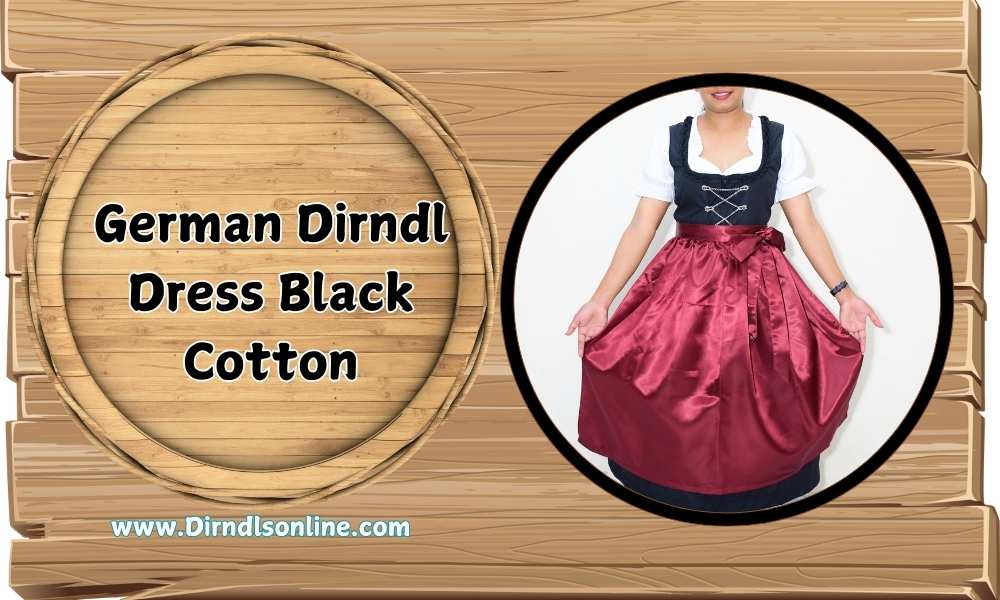 German Dirndl Dress Black Cotton Beautiful German Dirndl Dress Black Cotton Trend 2024