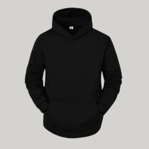 Beautiful Black French Terry Hoodie H-006