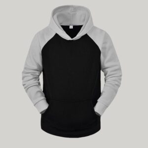 Beautiful Gray And Black Hoodie H-003