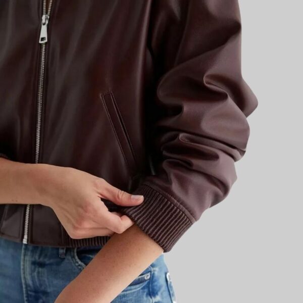 Untitled design 14 Beautiful Leather Bomber jacket Women WJ-007