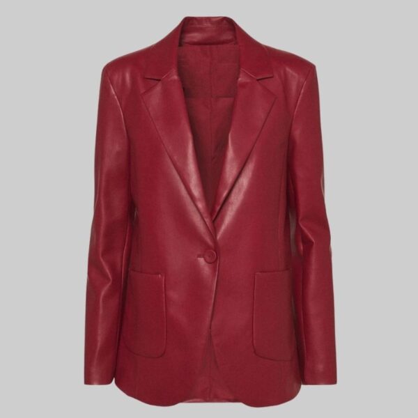 Beautiful Maroon Women Leather Jacket WJ-0012