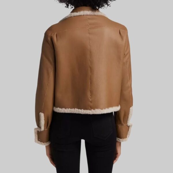 Untitled design 39 Beautiful Brown women Leather fur Jacket WJ-0013