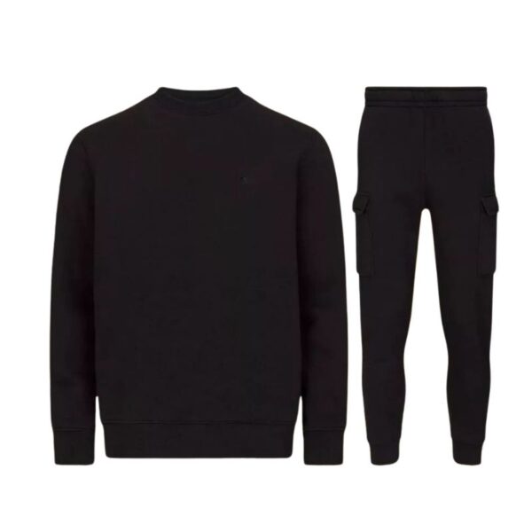 Beautiful Sportswear Men's Tracksuit Black Fleece T-007