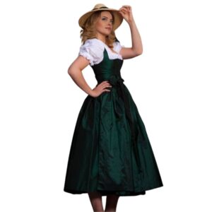 Beautiful German Female Green Dirndl Dress DD-0058 (2)