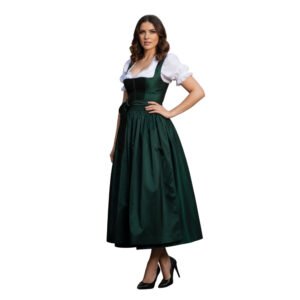 Beautiful German Female Green Dirndl Dress DD-0058