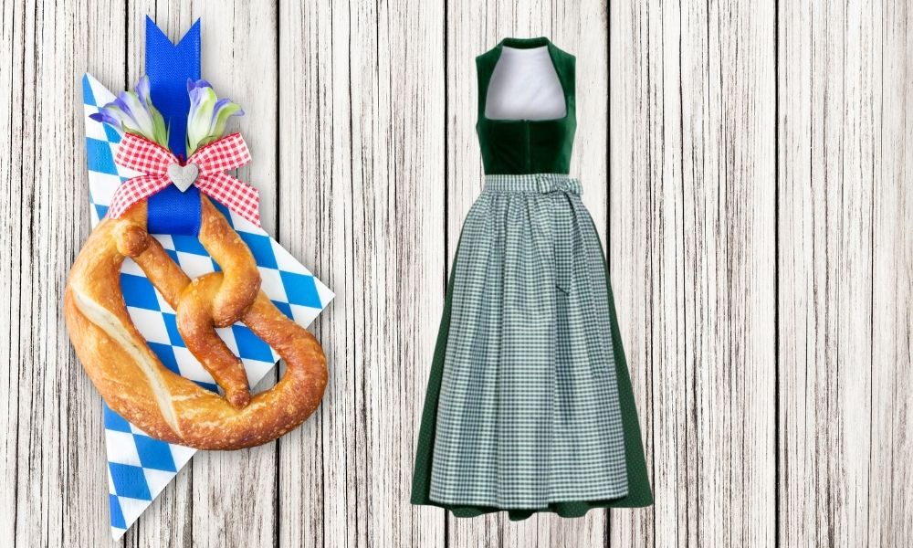 green dirndl