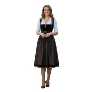 Elegant Black Dirndl Dress – Timeless Charm DD-62
