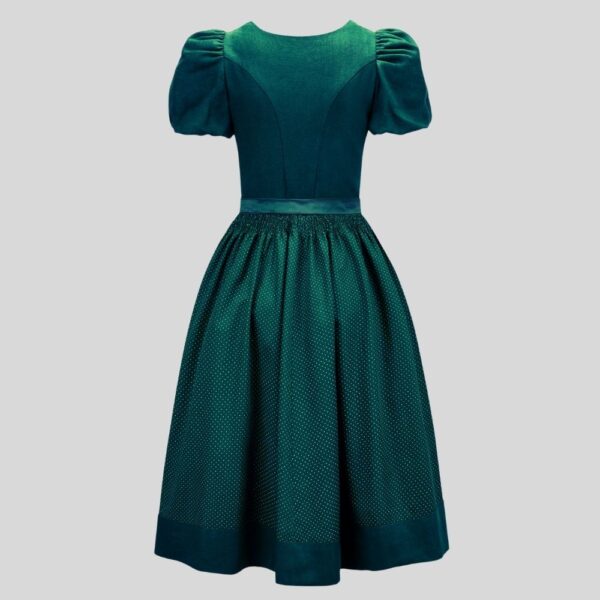 Vintage Style Green Cotton Dirndl Dress DD-65