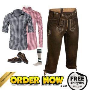 Authentic Lederhosen Pants for Men | Oktoberfest Style DL-38