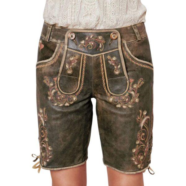 Affordable female Leather Lederhosen For Oktoberfest DL-61 - Image 2