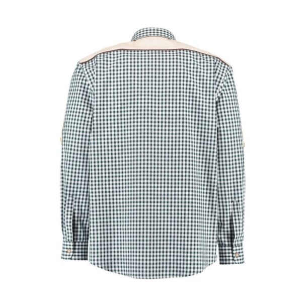 Oktoberfest Lederhosen Green Checkered Shirt – Authentic Bavarian Look (1)