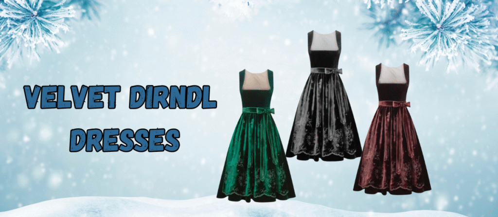 velvet dirndl dresses