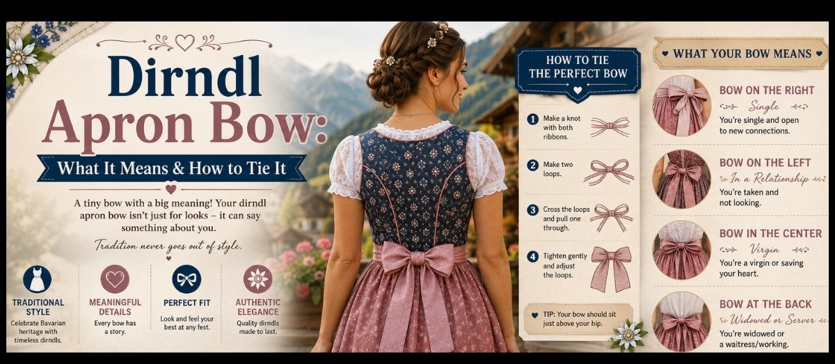 Dirndl Apron Bow What It Means & How to Tie It