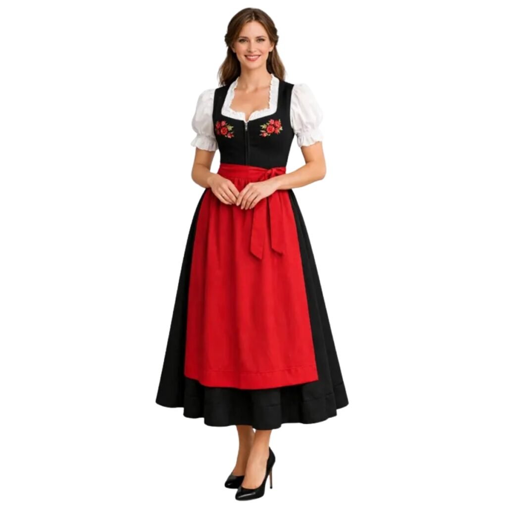 Stunning Dirndl Dress Set — Free Blouse & Free Shipping!