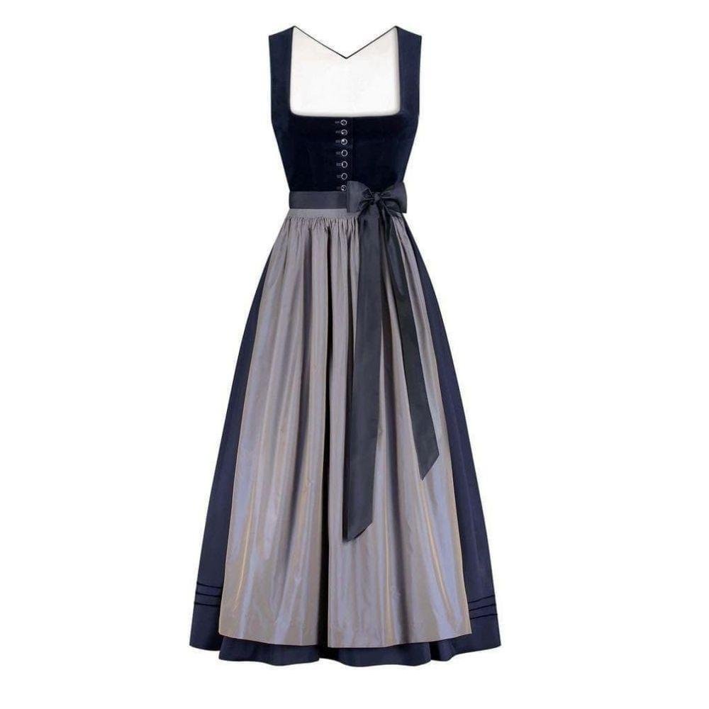 Authentic German Blue Dirndl Dress DD-0061 1 Authentic German Blue Dirndl Dress DD-0061 (1)