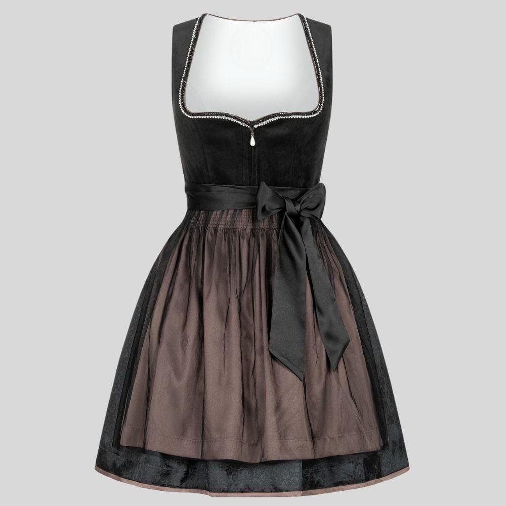 Elegant Black Dirndl Dress – Timeless Charm DD-62 1 Elegant Black Dirndl Dress – Timeless Bavarian Charm for Every Occasion