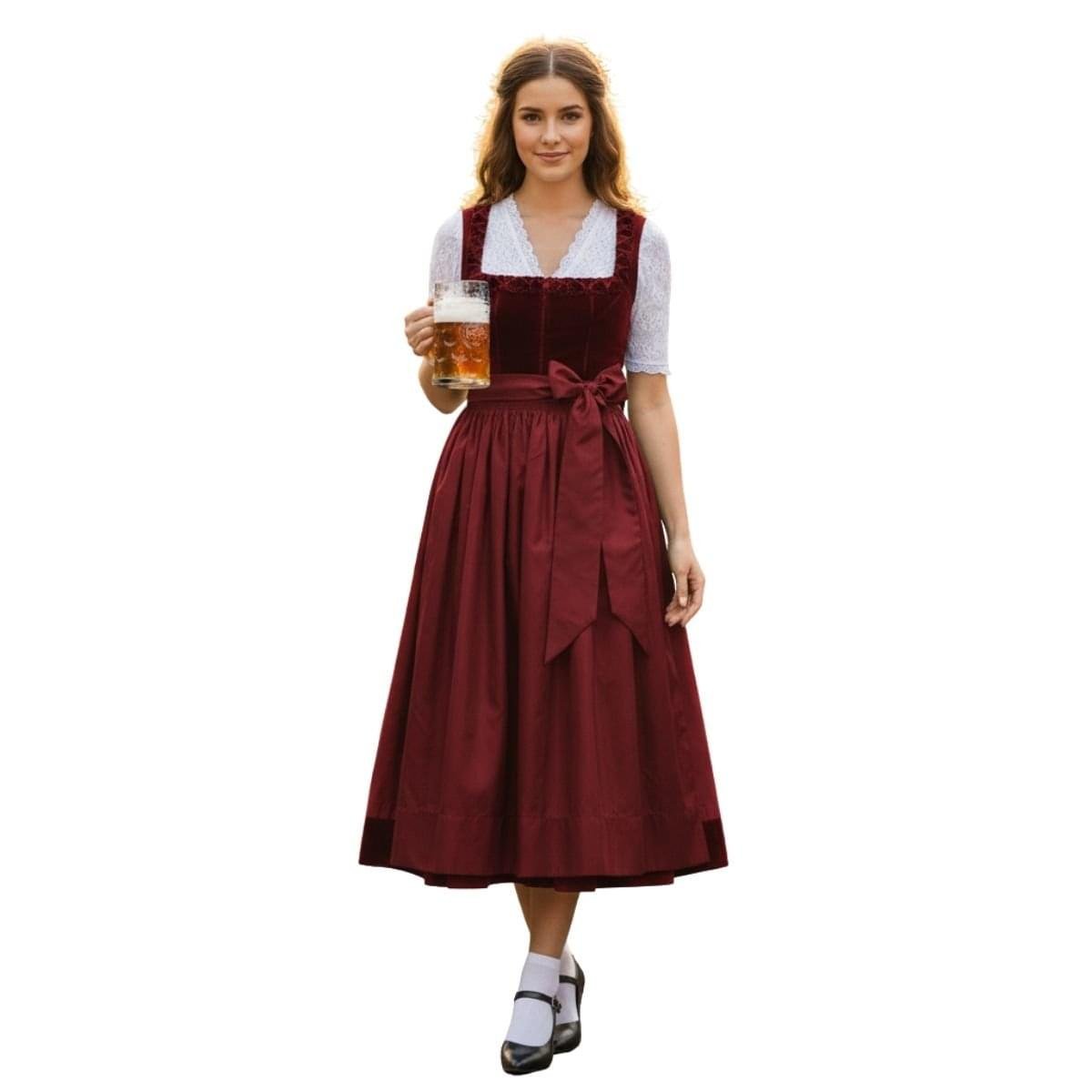 Handmade Velvet Dirndl Dress – Luxurious & Traditional